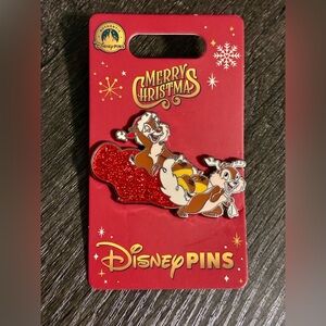 Disney Parks 2025 Christmas Chip and Dale Pin